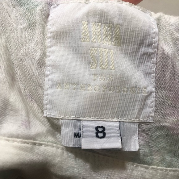 Anna Sui Anthropologie Floral Halter Sundress - Picture 6 of 7